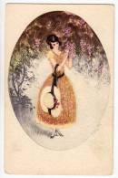 ILLUSTRATORS F. HARDY LADY HAT TREE Nr. 1963 OLD POSTCARD - Hardy, Florence