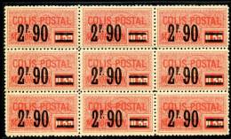 Colis Postaux  Mi.N°31 Yvert N° 40 ** Absolut Postfrischer 9er Block Von 1926 Majorations-  - Ausgabe In Super Qualität, - Nuevos