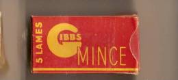 Gibbs/Mince/1 Lame + 1 Emballage De Lame /Fabrication Française//vers 1930-1950     PARF39 - Razor Blades