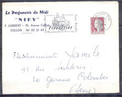 LETTRE  Cachet   TOULON Ppal   Le 21 10 1964        MUSEE DE LA MARINE  Avec  Entete PUBLICITAIRE - 1960 Marianne (Decaris)