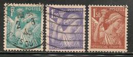 FRANCE - 1944 Type Iris  -  Yvert # 650/2  - Part Of The Set  - USED - 1939-44 Iris