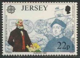 Jersey 1992 Mi 574 ** John Bertram (1796-1882) Ship Owner / Amerikanischer Kaufmann, Geboren Auf Jersey + Columbus - Christopher Columbus