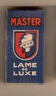 Master/Lame De Luxe/Acier Suédois/Fabrication Française/5 Lames/vers 1930- 1950     PARF40 - Lames De Rasoir