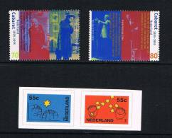 NEDERLAND   100 JAAR CABARET En DECEMBERZEGELS  - 1995 ** - Unused Stamps