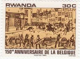 P - 1980 Rwanda - 150° Ann.del Belgio - Nuevos