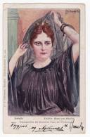 ILLUSTRATORS F.B. DOUBEK "ISABELLA" BRIDE OF MESSINA Nr. 584 LITHOGRAPHY OLD POSTCARD 1899. - Doubek, F.