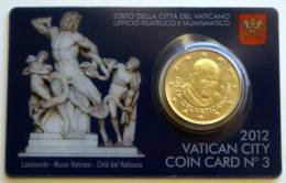 VATICANO - THE COINCARD 2012 N.3, VERY RARE - Vaticano