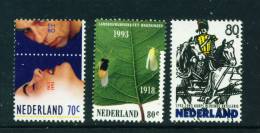 NETHERLANDS  -  1993  Anniversaries Unmounted Mint - Unused Stamps