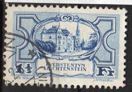 N° 71-  Timbre Oblitéré  - Palais Du Gouvernement Et L'église De Vaduz   - LIECHTENSTEIN - Gebraucht