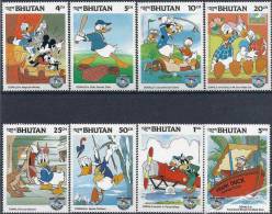 1984 BHOUTAN 648-56** Disney, Donald - Bhoutan