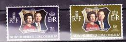 New Hebrides, 1977, SG 172 - 173, Complete Set, Mint Hinged - Unused Stamps