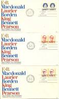 Canada FDC 17-10-1973 Complete Set Of 7  Stamps FAMOUS PEOPLE  On 7 Covers With Cachet - 1971-1980