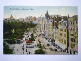 BOSTON  :  Tremont Street  (Carte Couleur) - Boston