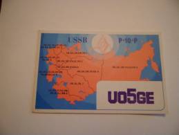 CARTE RADIO  USSR MOSCOU - Radio