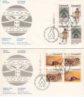 CANADA FDC MICHEL 587/90 INDIANS OF CANADA - 1971-1980