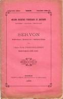 Publication De 21 Pages, Anciens Registres Paroissiaux Bretagne1895,  SERVON, (35),  Abbé PARIS-JALLOBERT - Zeitschriften - Vor 1900