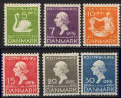 Dänemark Denmark MiNr 222-27 * M€ 40,- Anderson - Unused Stamps