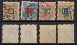 Dänemark Denmark Avis MiNr 7-10X Gest. M€ 100,- - Postage Due