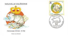 Enveloppe Premier Jour Nouvelle Caledonie Horoscope Chinois: Le Rat - Astrologie
