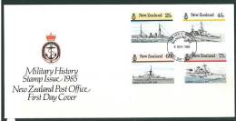 NEW ZEALAND 1985 NAVAL HISTORY FDC - FDC