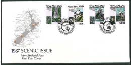 NEW ZEALAND 1987 NATIONAL PARKS FDC - FDC