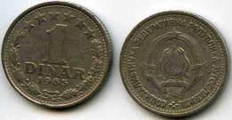 Yougoslavie Yugoslavia 1 Dinar 1965 KM 47 - Jugoslawien