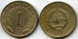 Yougoslavie Yugoslavia 1 Dinar 1975 KM 59 - Joegoslavië