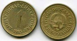 Yougoslavie Yugoslavia 1 Dinar 1985 KM 86 - Joegoslavië