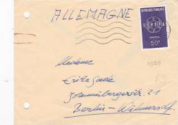 France 1959 Europa Stamp On Cover - 1959