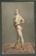 RUSSIA  WRESTLER WRESTLING  WORLD CHAMPION LURICH  ,  OLD   Postcard TUCKS - Worstelen