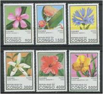 CONGO 1996 - Fleurs - Serie Neuve Sans Charniere (Michel 1468/73) - Nuovi