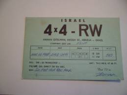 CARTE RADIO ISRAEL HANAN AVODA - Radio