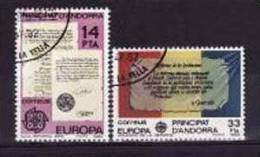 Andorre Espagnol 1982 - Yv.no.146-7 Obliteres,serie Complete - Gebruikt