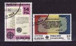 Andorre Espagnol 1982 - Yv.no.146-7 Obliteres,serie Complete - Gebraucht