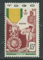 Togo N°  255  X  :  Centenaire De La Médaille Militaire Trace De Charnière Sinon TB - Altri & Non Classificati