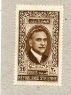 SYRIE (République) : Effigie Du Président Attassi - Unused Stamps