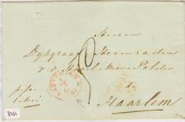 BRIEFOMSLAG Uit 1861 Van AMSTERDAM Naar De DIJKGRAAF HAARLEMMERMEERPOLDER  (7231) - Lettres & Documents