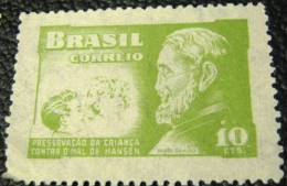 Brazil 1953 Father Damien Leprosy Research 10c - Used - Gebraucht