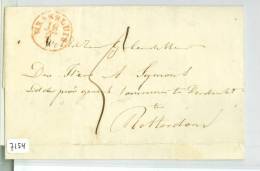 VOORLOPER * HANDGESCHREVEN VOUWBRIEF Uit 1820 Van MAASSLUIS Naar  ROTTERDAM (7154) - ...-1852 Prephilately