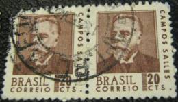 Brazil 1967 Campos Sales 20c X2 - Used - Used Stamps