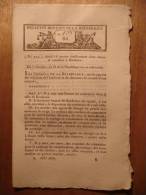 BULLETIN DES LOIS N°86 De 1801 (MESSIDOR AN IX) - BOURSE DE COMMERCE A BORDEAUX ET A DUNKERQUE - BAUX DES BARRIERES - Décrets & Lois