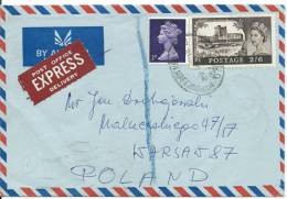 1968     REG.LETTER   NOTTINGHAM--WARSAW. - Flugzeuge