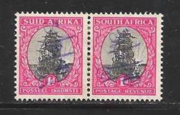 SOUTH AFRICA UNION 1951 Used Stamp(s) Pair 1d Reduced Size Nr. 134 #12195 - Gebraucht