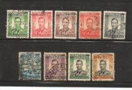 SOUTH RHODESIA 1937 George VI Serie Gebr 042-054 #451 (9 Values Only, Thus Not Complete) - Zuid-Rhodesië (...-1964)