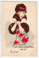 ILLUSTRATORS WUYTS A FANCY LADY HAT SERIE 34 OLD POSTCARD - Wuyts