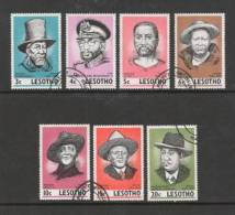 LESOTHO 1975 CTO Stamp(s) Politicians 183-189 - Lesotho (1966-...)