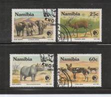 NAMIBIA 1993 CTO Stamp(s) NNF Animals 735-738 #7181 - Game