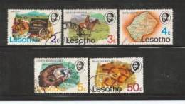 LESOTHO 1976 CTO Stamps Definitives 199=208 #2800 5 Values Only Thus Not Complete - Lesotho (1966-...)