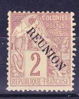 Reunion N°18 Neuf Sans Gomme Dents Courtes - Unused Stamps