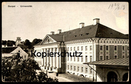 ALTE POSTKARTE DORPAT UNIVERSITÄT TARTU ESTONIA Estland University Eesti Ansichtskarte AK Cpa Postcard - Estonie